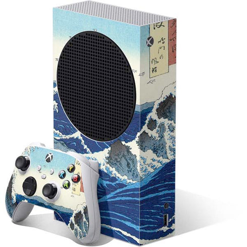 View of the Naruto whirlpools at Awa by Hiroshige Xbox Series S Skins